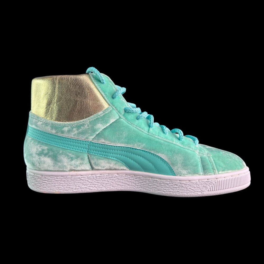 Puma Dee & Ricky x Basket Mid Lady Liberty Whimsical World Velvet Mens Size 10.5 - Picture 3 of 14